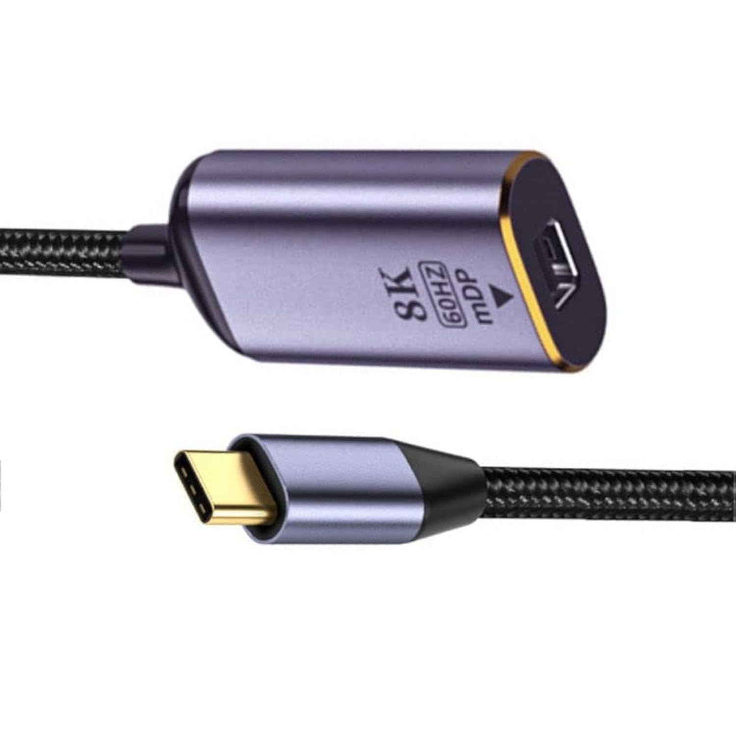 USB4 Type-C to Mini DisplayPort Cable 8K@60Hz 4K UHD - High-Speed Video Adapter for MacBook Pro, Dell XPS, HP Laptops - Perfect for Gaming, Video Editing & Multi-Monitor Setup