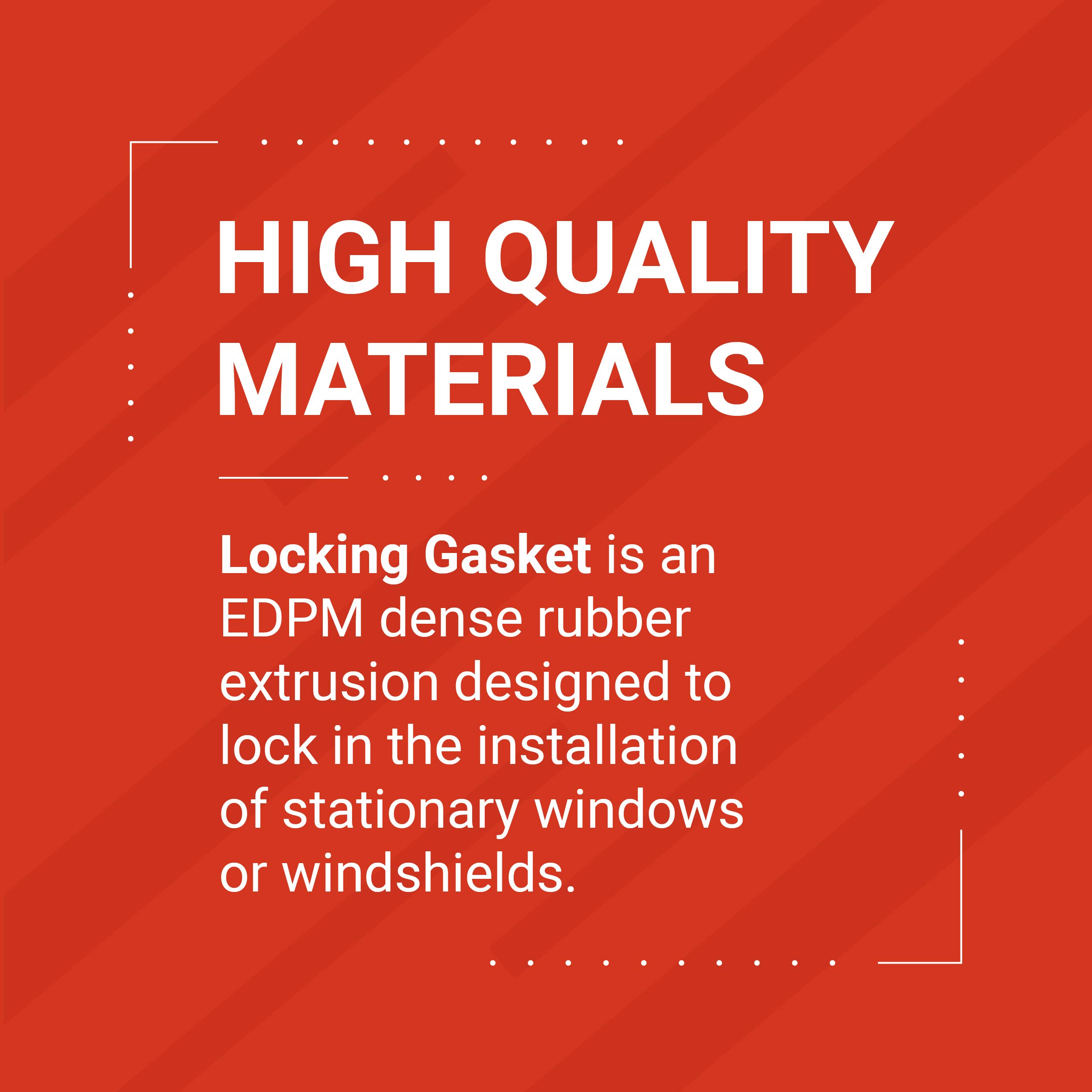 EPDM Rubber Window Locking Gasket - 1/4