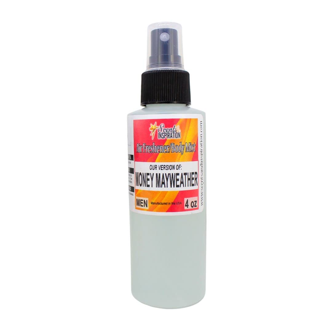 Scents & Inspiration Air Freshener & Body Mist for Men - Long Lasting Fragrance | Travel Size 4 Fl Oz | Fresh Scent for Gym, Office & Daily Use | Men's Cologne Alternative