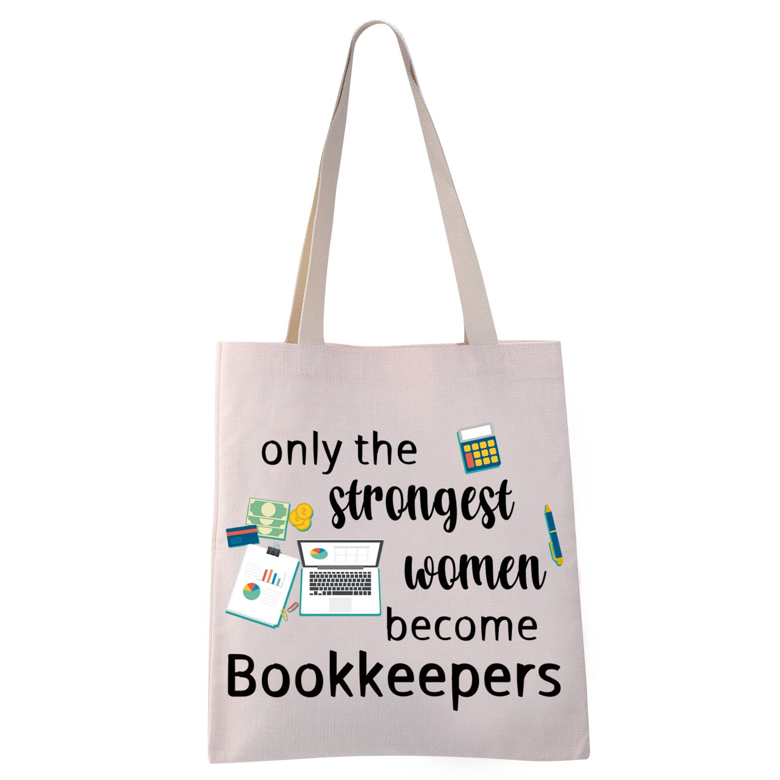 VAMSII Bookkeeper Tote Bag - Perfect Gift for Women, Accounting Students & Bookkeeping Professionals - Ideal for Work, School & Appreciation Gifts