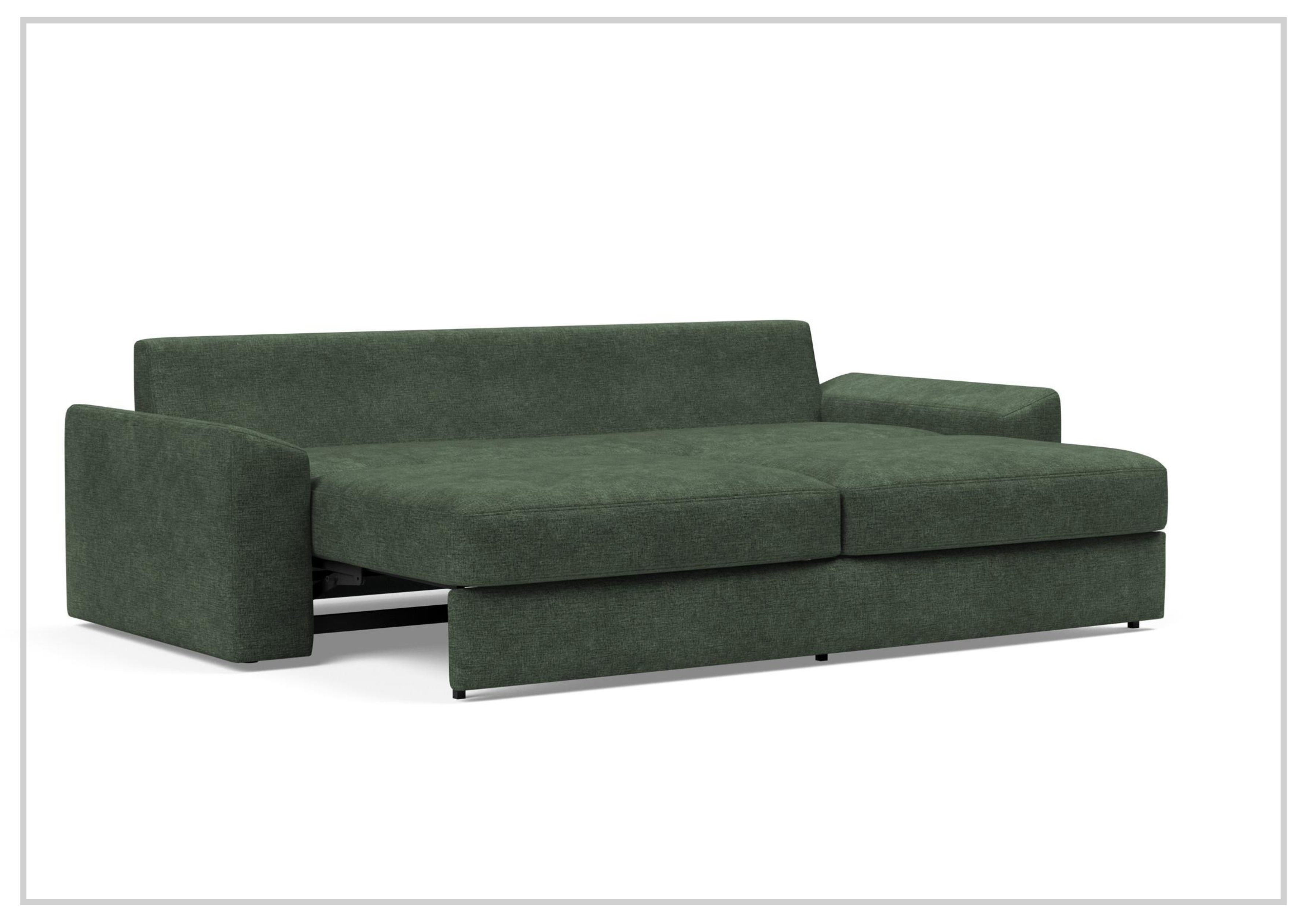 Innovation Living Vilander Full-Size Fabric Sofa Bed - Convertible Sleeper Sofa for Small Spaces, Guest Room & Apartment Living | Comfortable Modern Futon with Storage