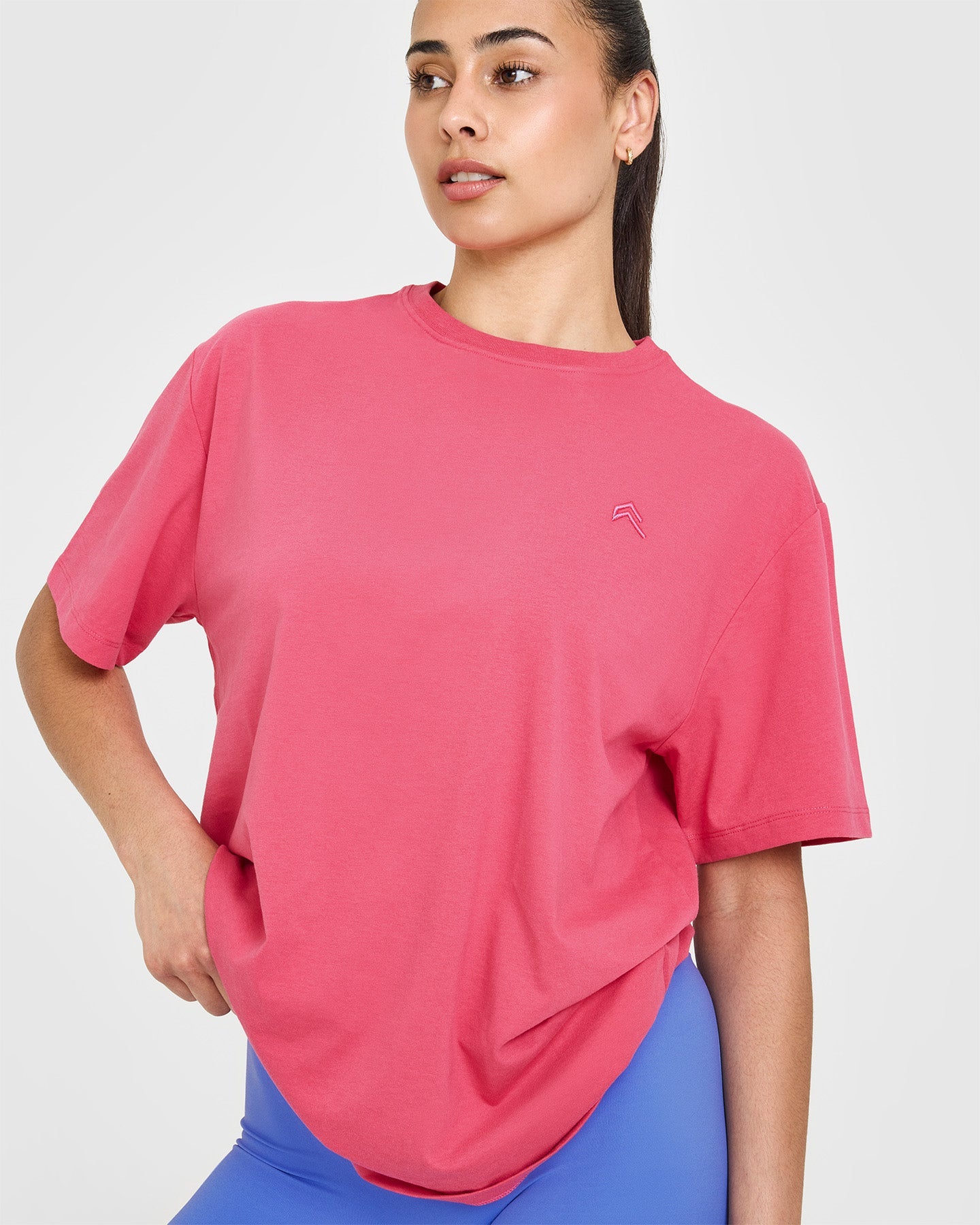 Classic Oversized Lightweight T-Shirt for Women | Soft Velvet Pink Cotton Tee - Perfect for Casual Wear, Lounge, and Summer Outfits