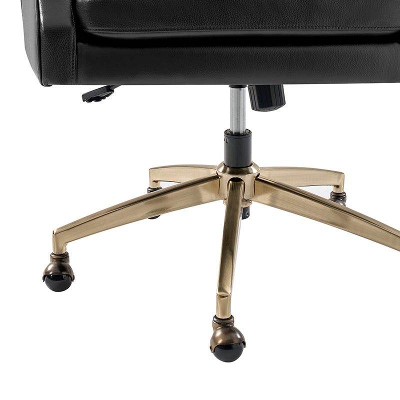 Premium Elodio Office Chairs with Genuine Leather - Ergonomic Executive Desk Chair for Home & Business Workspaces