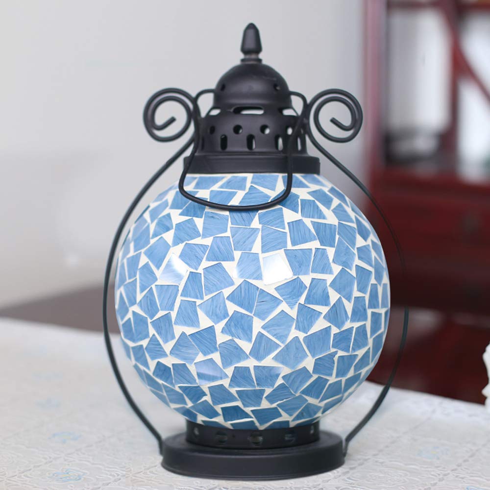 Handmade Romantic Mosaic Glass Tealight Candle Holders - Elegant Home & Restaurant Decor for Weddings, Parties & Romantic Dinners