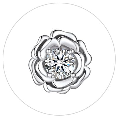 5 Rose Earrings