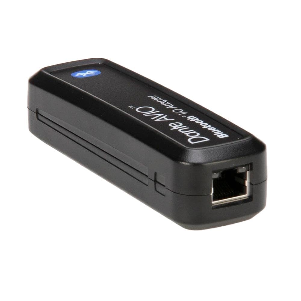 Dante AVIO Bluetooth Audio Interface Adapter - Wireless I/O Converter for Professional Audio & Streaming - Perfect for Home Studios, Live Performances, and Podcasting