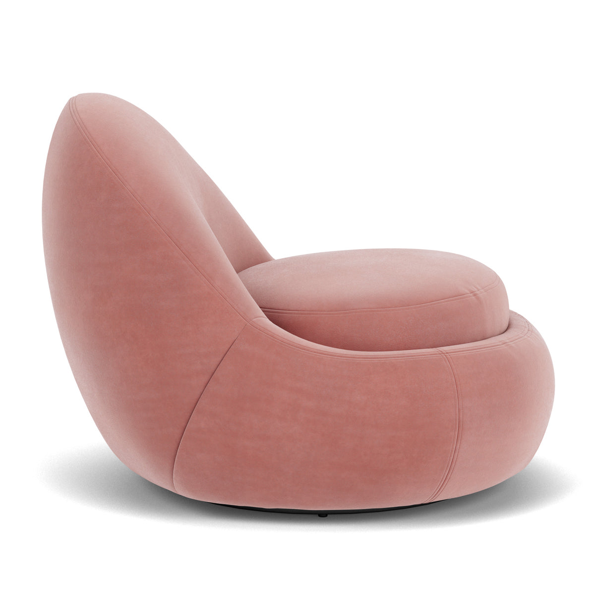 Babette Velvet Swivel Armchair - Modern Accent Chair with 360° Rotation for Living Room, Bedroom & Office - Soft Upholstered Lounge Chair for Home Decor