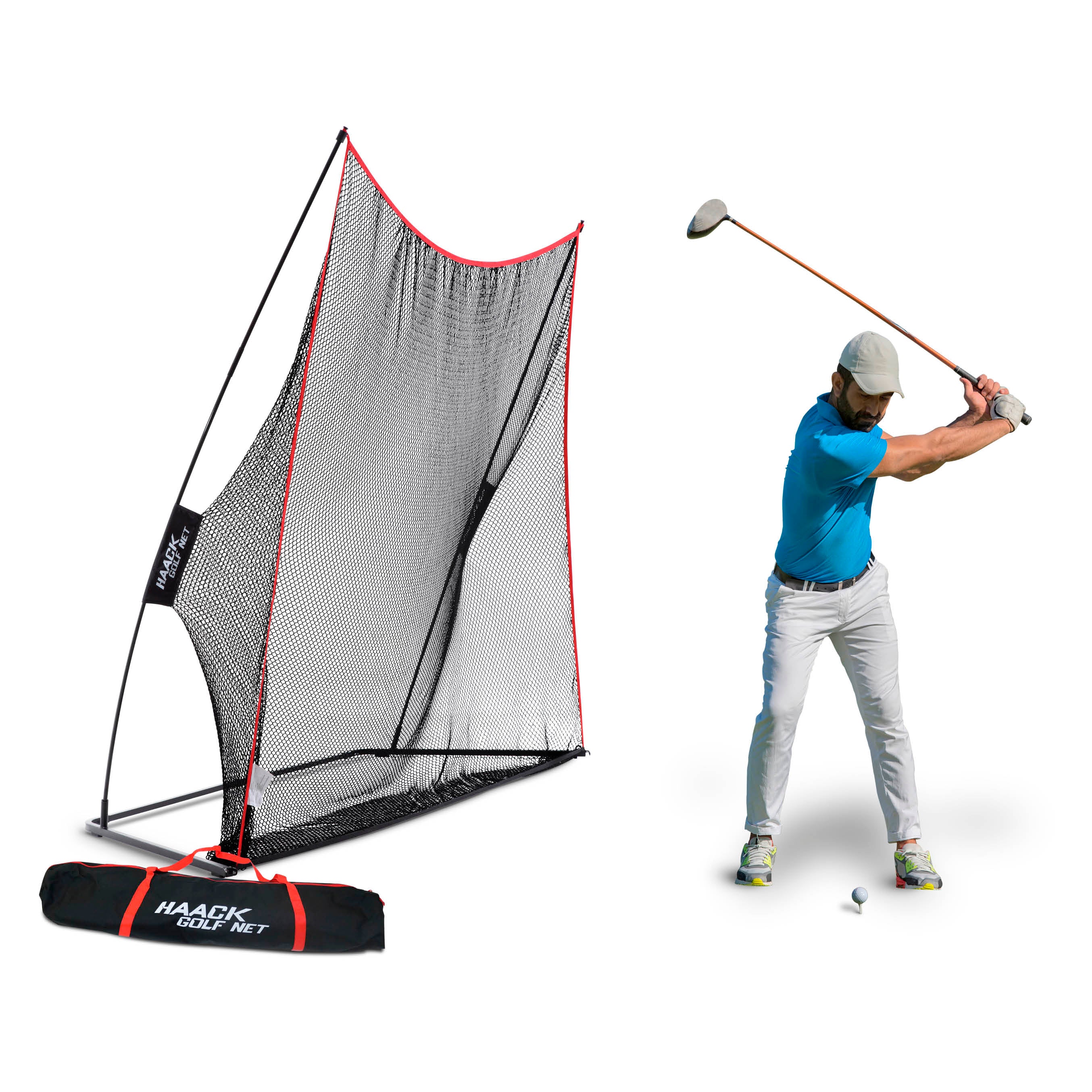 Haack Golf Practice Net - Portable & Durable Golf Hitting Net for Indoor/Outdoor Training | Perfect for Backyard, Driving Range & Home Use
