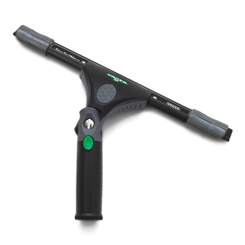Unger Ninja Squeegee Complete - Professional Window Cleaning Tool for Streak-Free Glass - Perfect for Homes, Cars, and Commercial Use