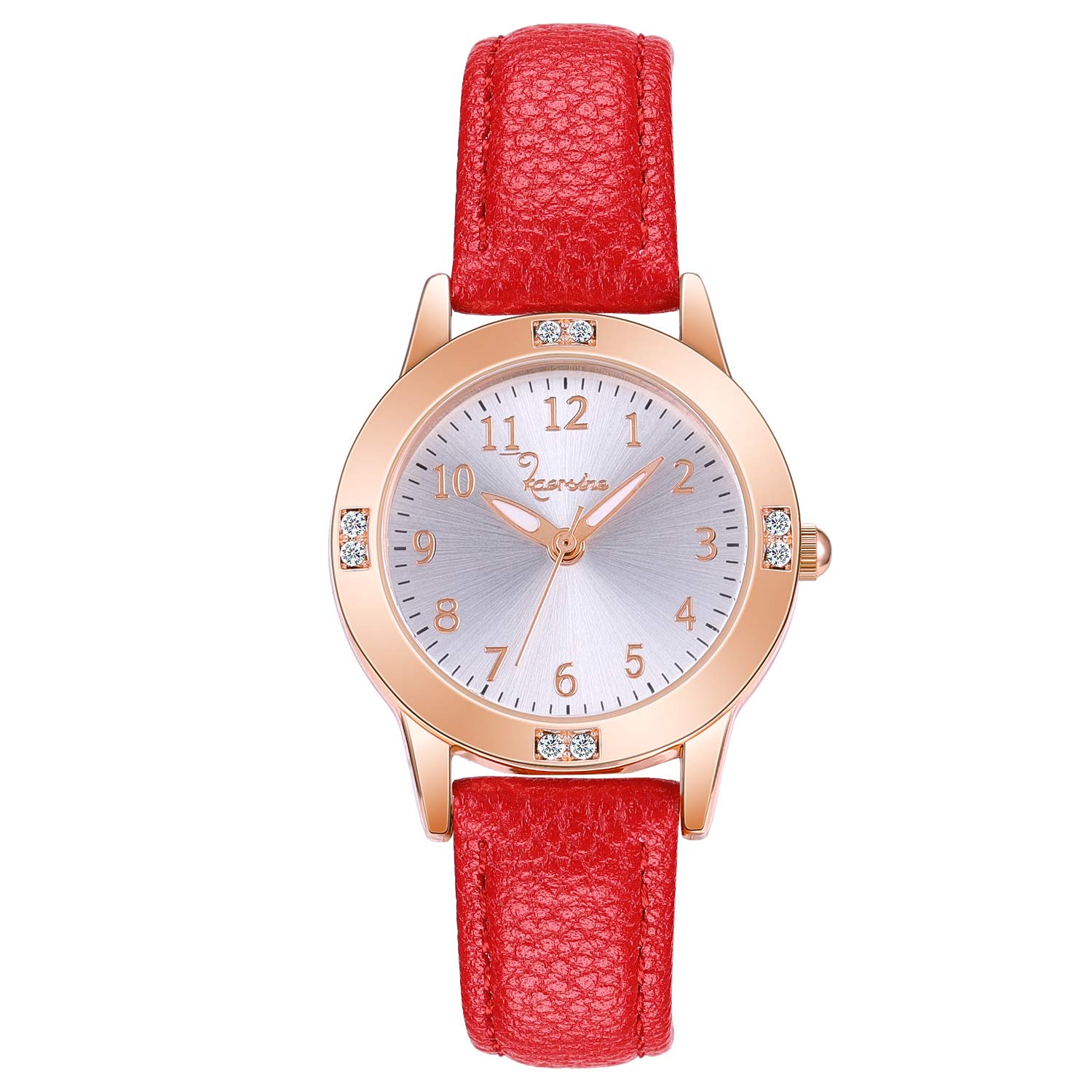 Women's Leather Strap Watch - Analog Quartz Casual Wristwatch for Daily Use & Gifts