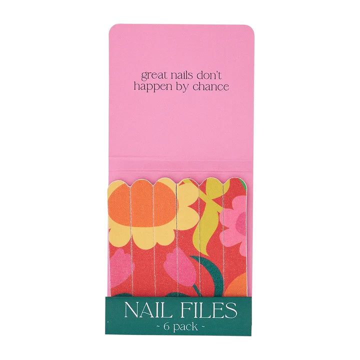 Annabel Trends Quick Fix Nail Files - Flower Patch Design Nail File Set for Manicure & Pedicure - Perfect for Home, Salon, Travel & DIY Nail Care