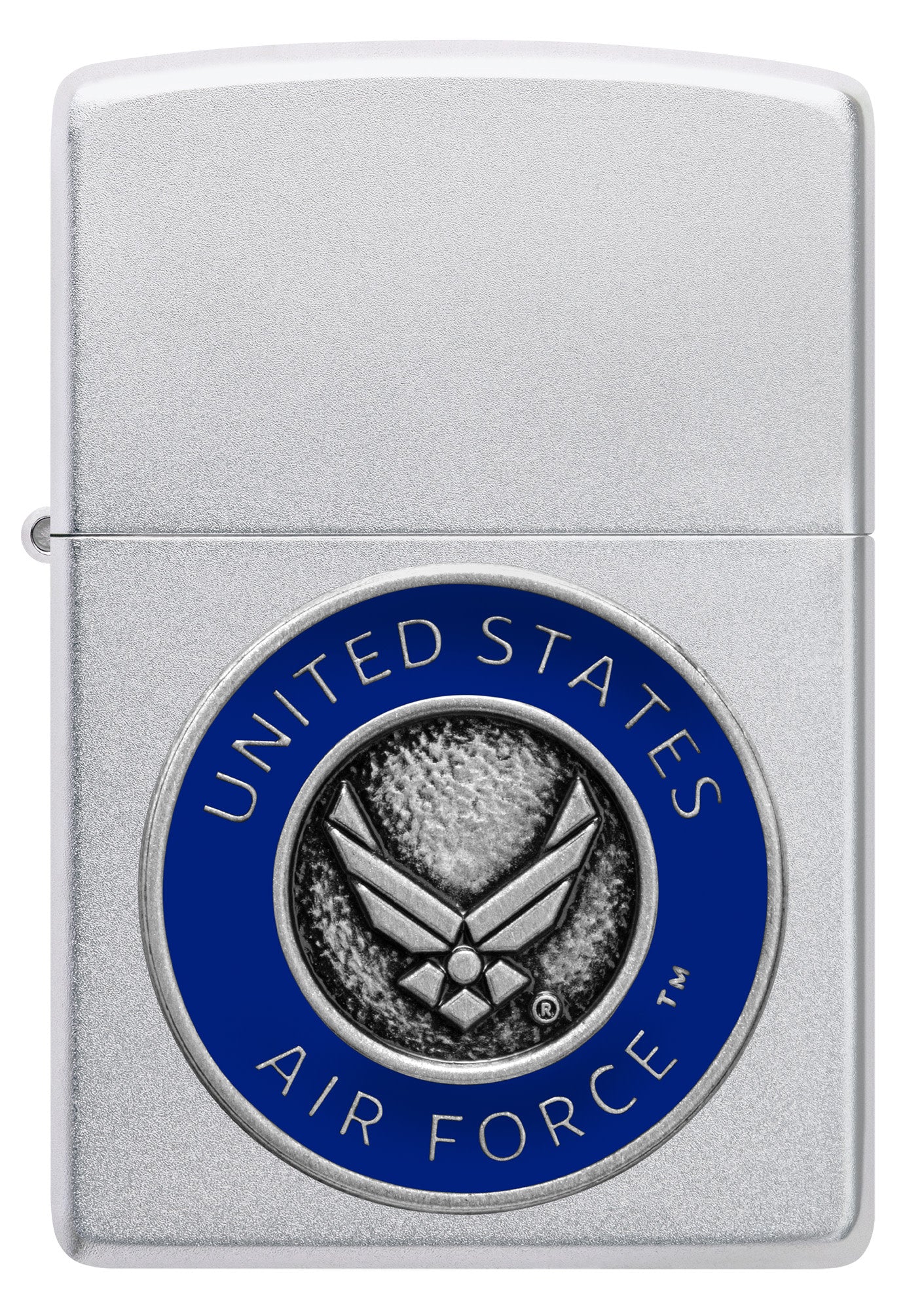 United States Air Force Emblem Art - Satin Chrome Finish - Perfect for Home Decor, Office Display & Military Memorabilia