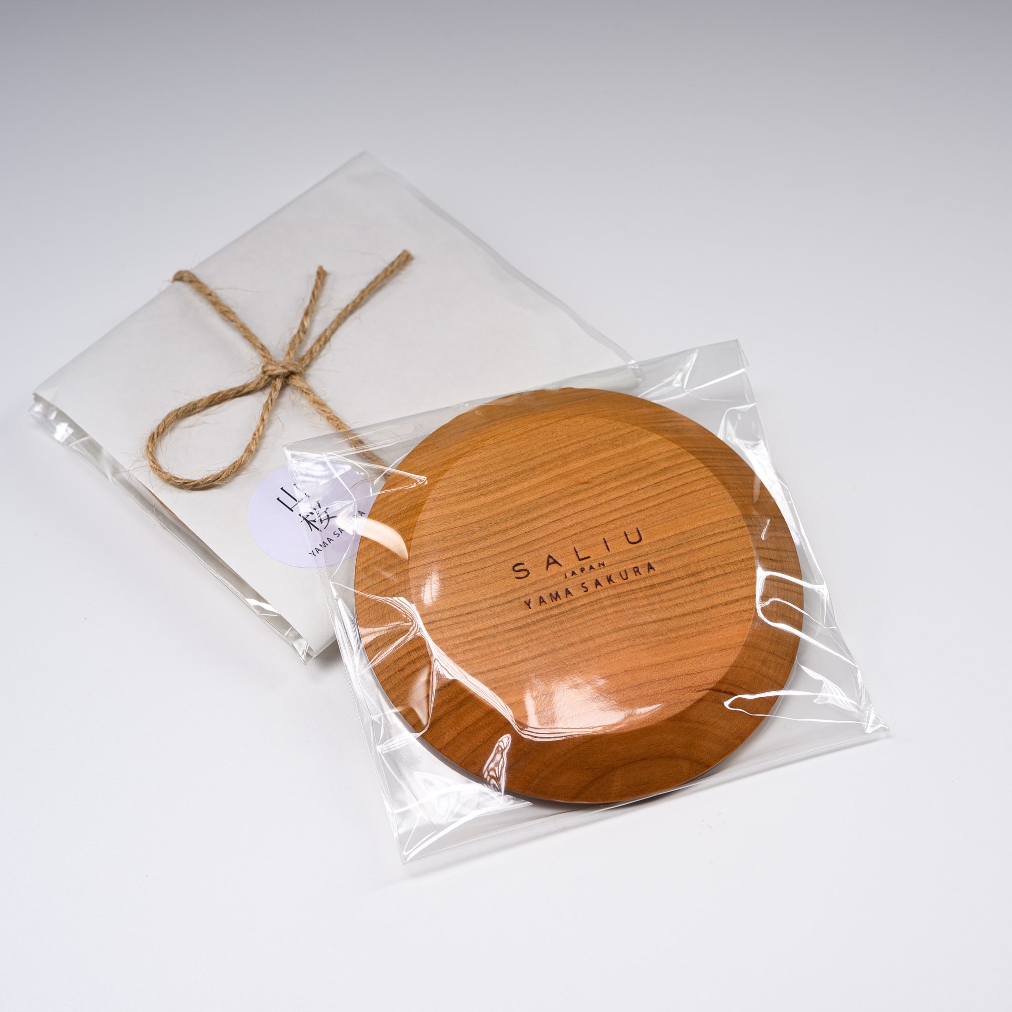 Tsukechiyama Cherry Blossoms Saliu Round Coaster Set - Japanese Style Drink Mats for Coffee, Tea & Dining Table Decor