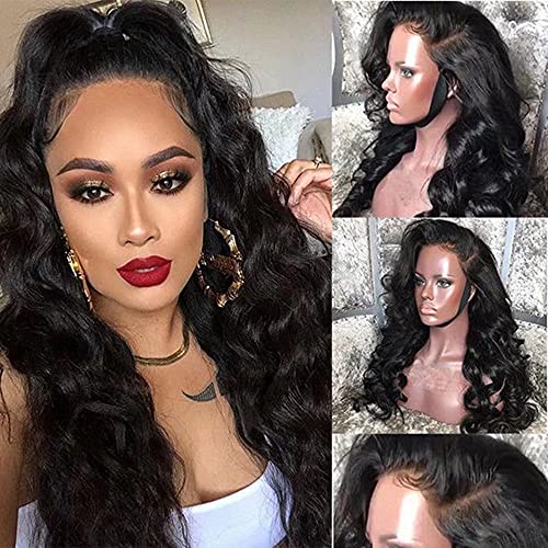 360 Lace Frontal Wig Cap With Baby Hair - 8 Inch Body Wave Brazilian Virgin Human Hair Wigs (100% Unprocessed) for Black Women | Perfect for Daily Wear, Special Occasions & Protective Styling