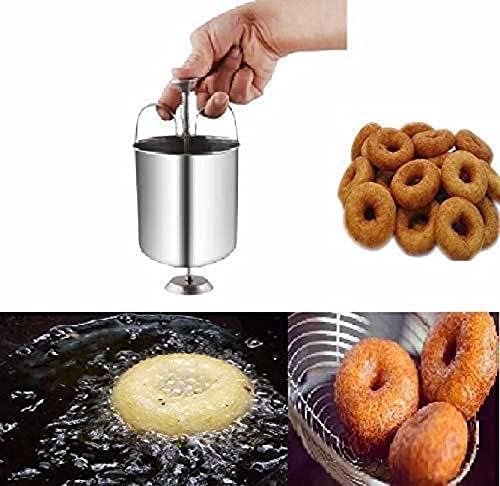 Premium Stainless Steel Medu Vada Maker - Modern Kitchen Tool for Perfect South Indian Snacks - Ideal for Home Cooking, Restaurants & Festive Occasions