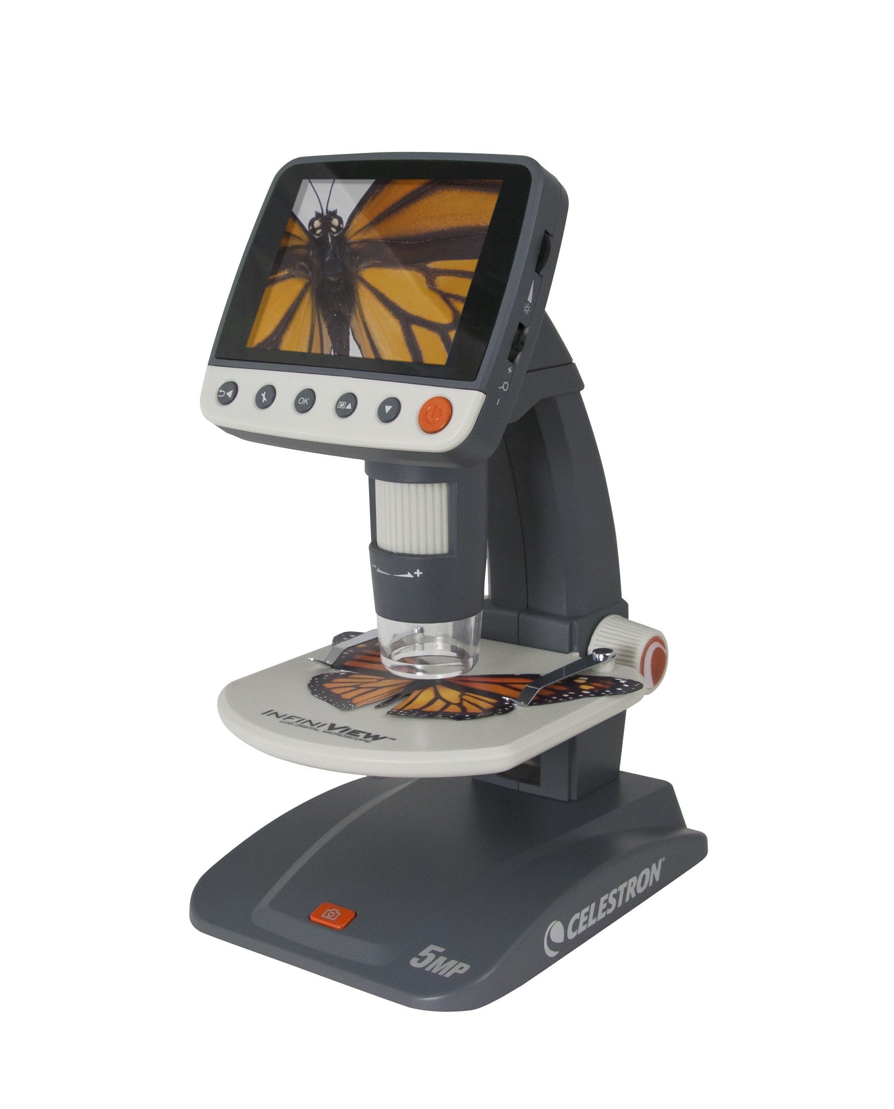 Infiniview LCD Digital Microscope 44360 - 4.3 Inch HD Screen, 1000X Magnification for Coin Collecting, Jewelry Inspection, PCB Repair & Science Education