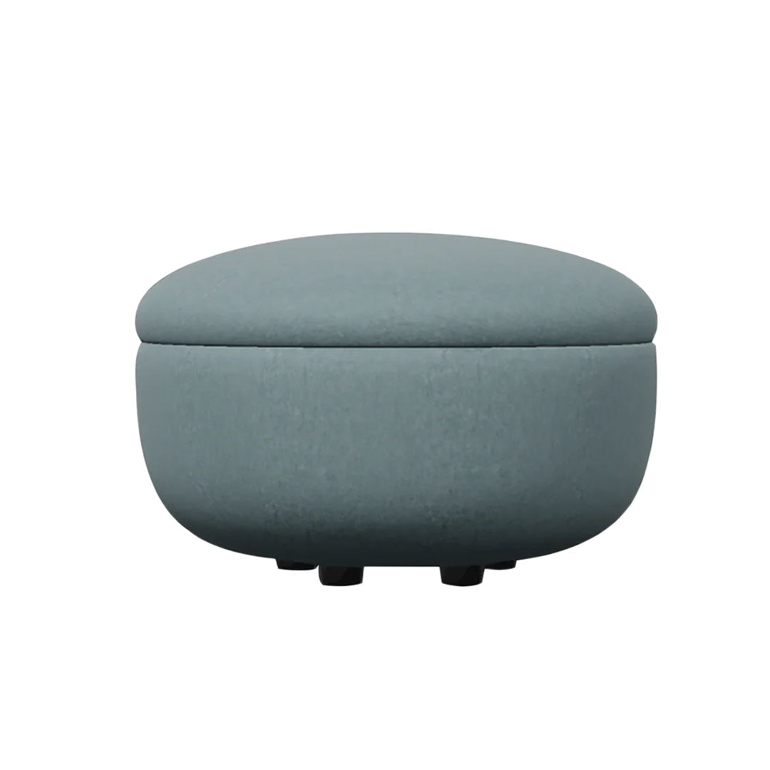 Bart Pouf & Footstool - Soft Round Ottoman Footrest with Removable Cover, Perfect for Living Room, Bedroom, or Nursery - Versatile Seating & Decor Accent