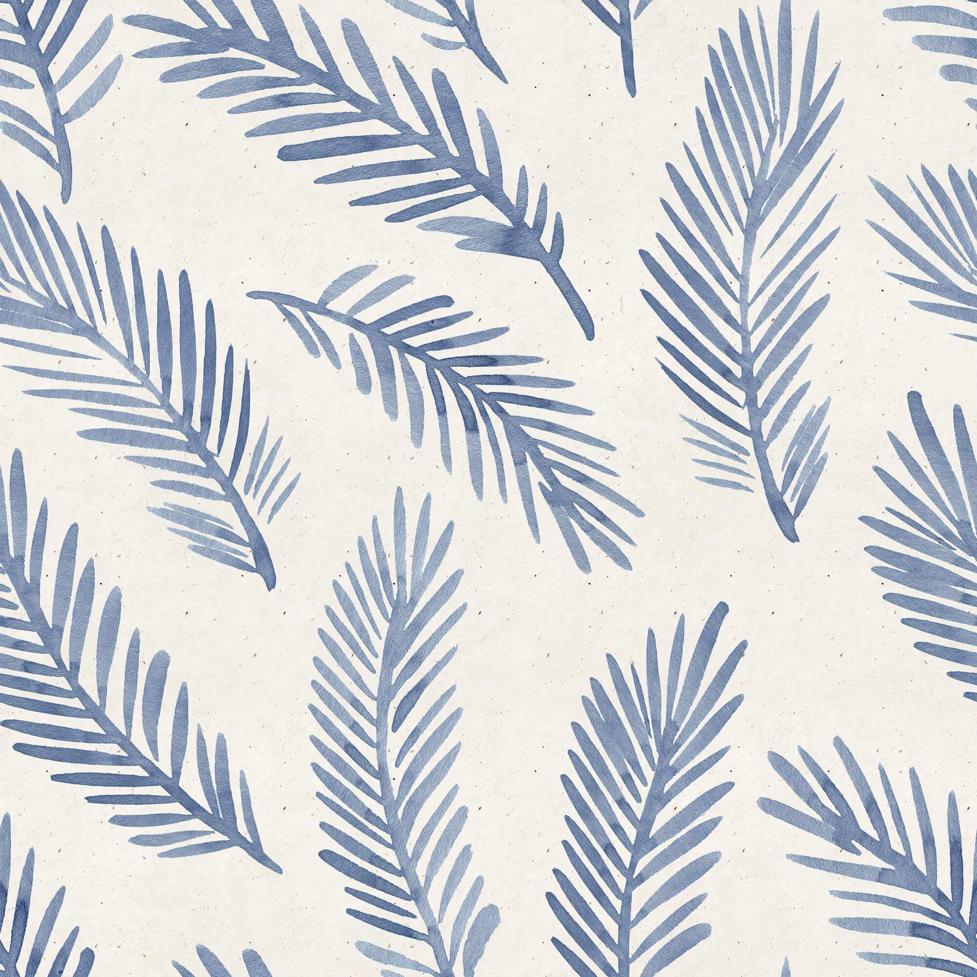 Blue Botanical Floral Peel and Stick Removable Wallpaper - Self-Adhesive Wall Decor for Bedroom, Nursery, Living Room & Office