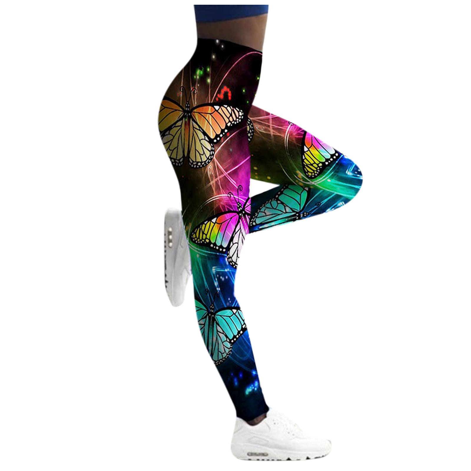 Smooto High Waisted Yoga Pants - Butt Lifting Leggings for Women, Tummy Control Workout Tights (Black, XL) - Perfect for Gym & TikTok