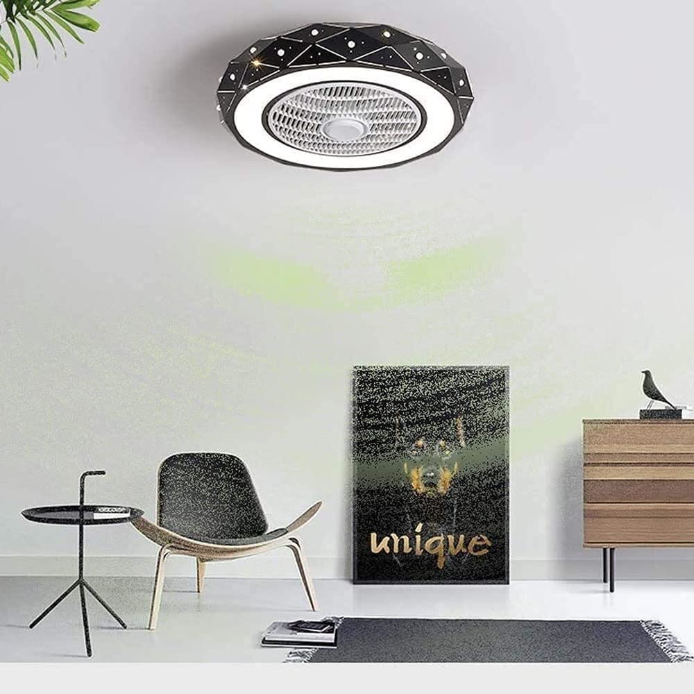 Dimmable LED Ceiling Fan with Color Changing Lights - Ultra Quiet, Modern Design for Bedroom, Living Room, and Restaurant - Energy Efficient Smart Fan with Remote Control - Perfect for Home, Office, and Commercial Spaces