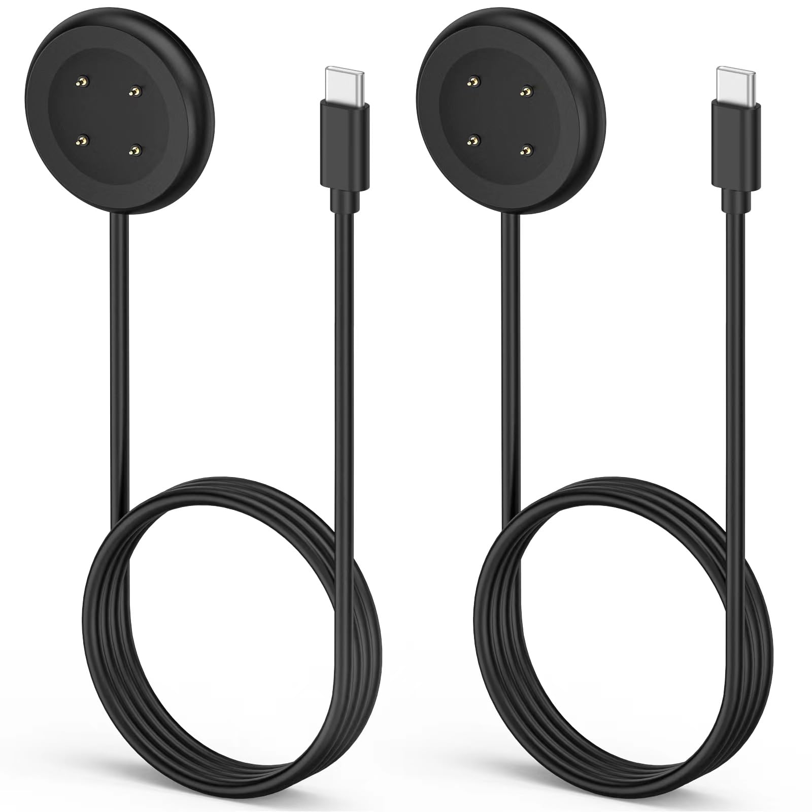 Google Pixel Watch 2 Charger 2-Pack - Fitbit Ace LTE Type-C Cable for Fast Charging at Home & Travel