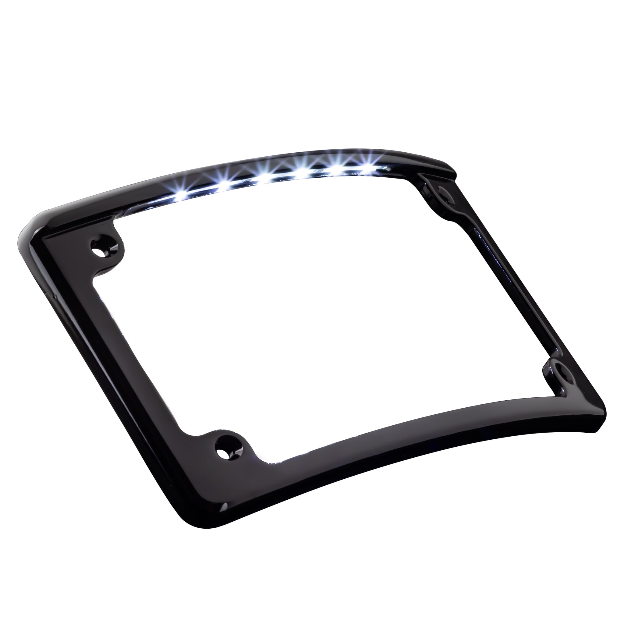 Eagle Lights Curved LED License Plate Light for 2006-2023 Harley Davidson Motorcycles - Bright & Durable Backlit Plate for Night Riding & Safety