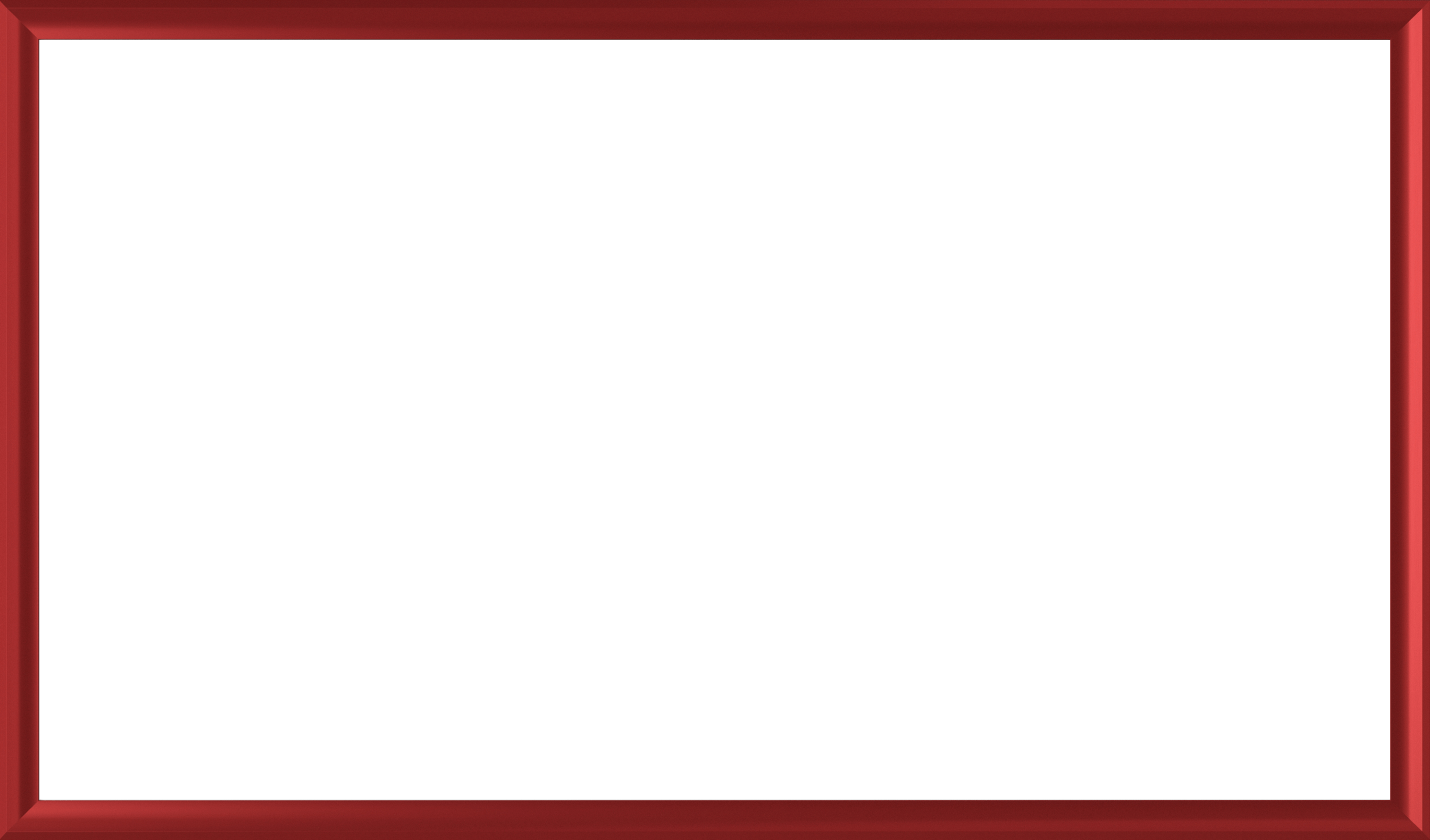 Samsung Frame Bezel - Candy Apple Red Alloy Prismatic TV Accessory for Home Theater & Modern Living Room Decor
