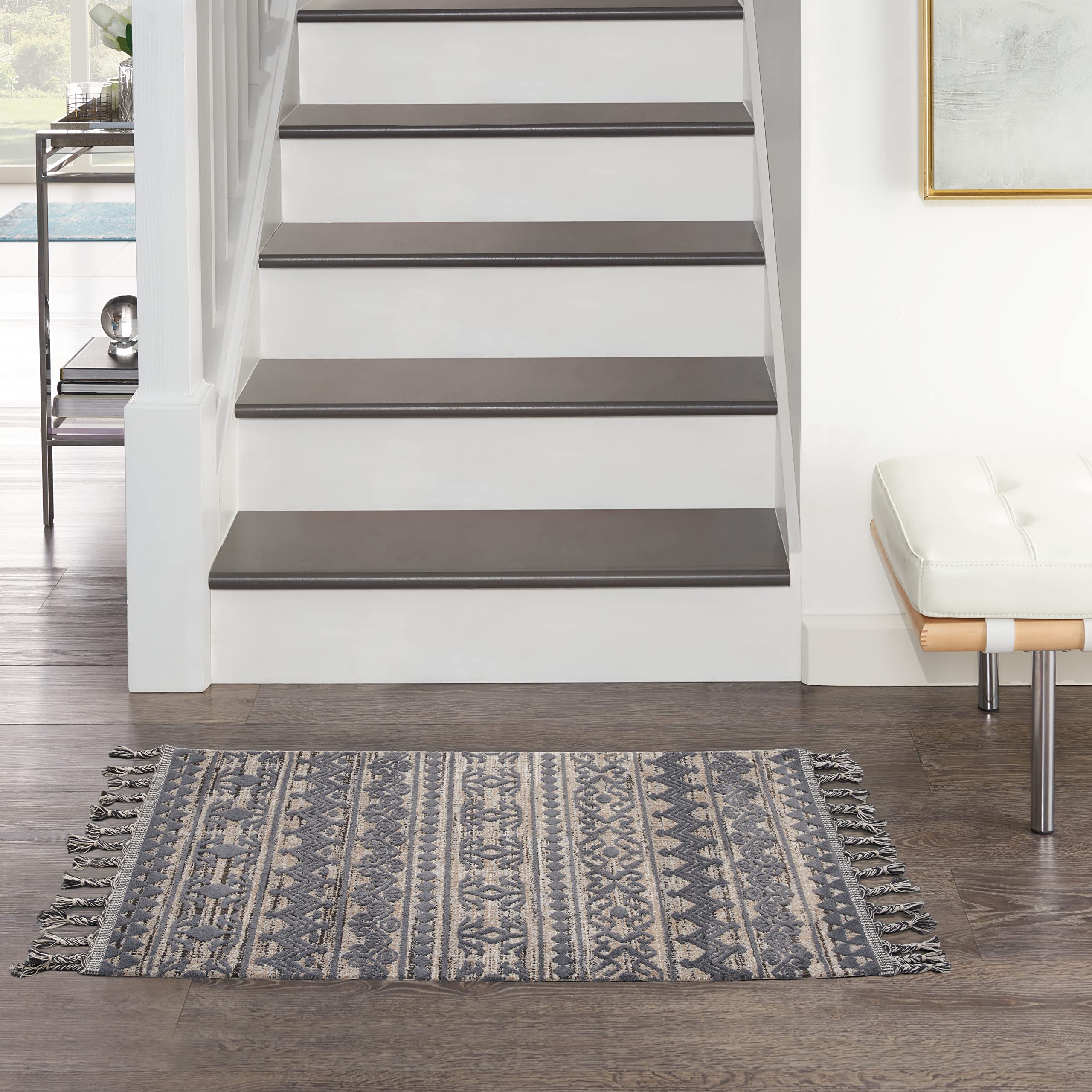 Nourison Asilah Mocha/Charcoal 2'3