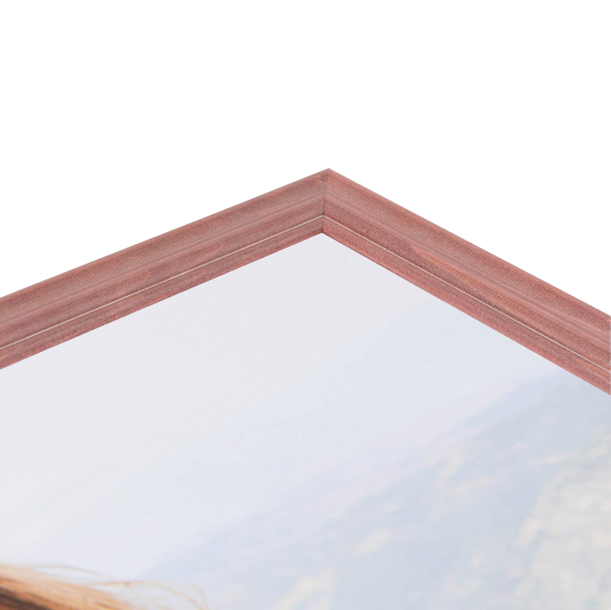 ArtToFrames 28x38 Inch Pink Wood Picture Frame - 1.5 Inch Custom Poster Frame for Art & Photos with Shatter-Resistant Acrylic - Perfect for Home Decor, Bedroom Wall Art, and Office Display