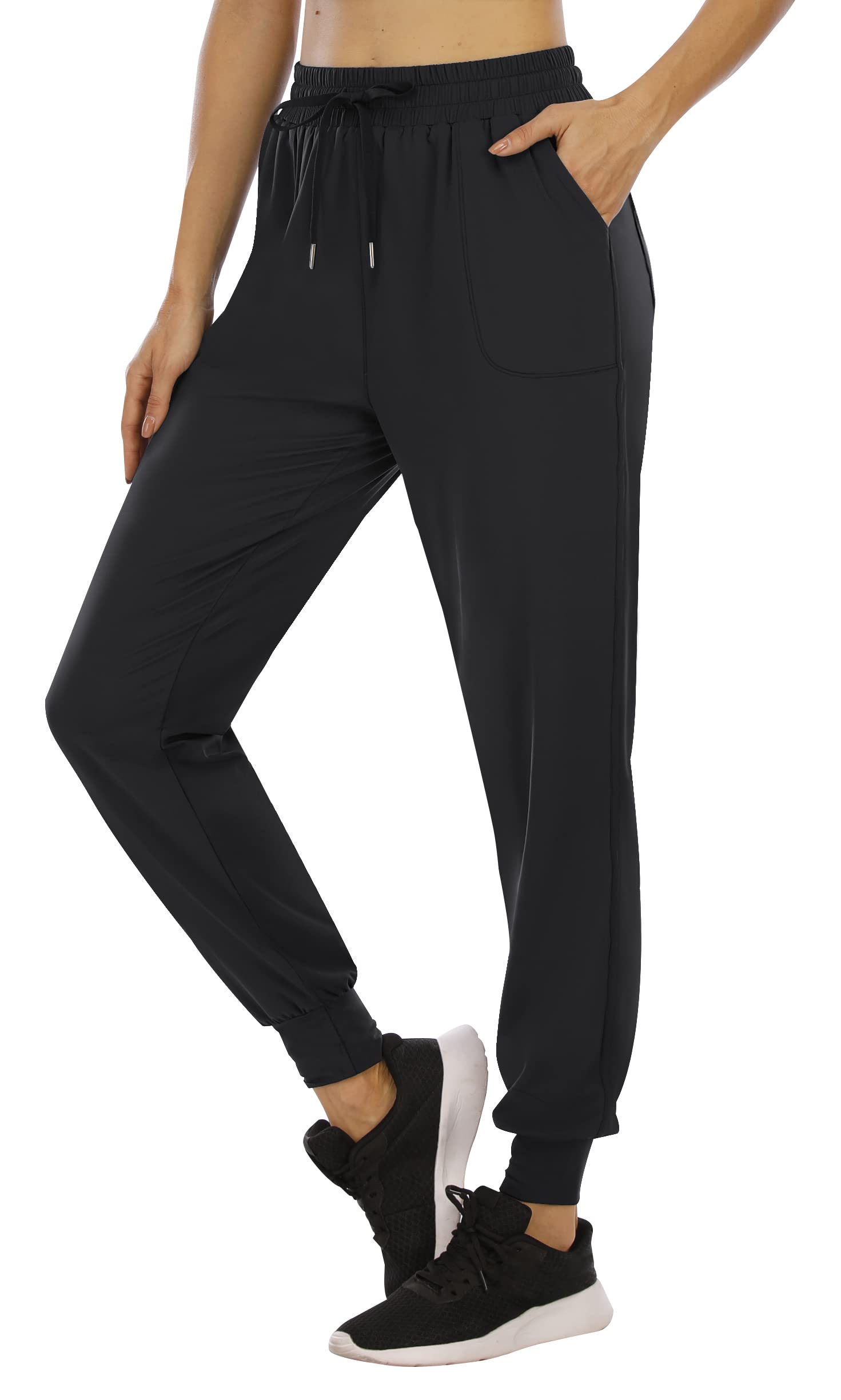 **IUGA Women's Lightweight Joggers with Pockets - Breathable Sweatpants for Running, Workout & Lounge - Comfortable Yoga Pants for Women - Perfect for Gym, Travel & Casual Wear**