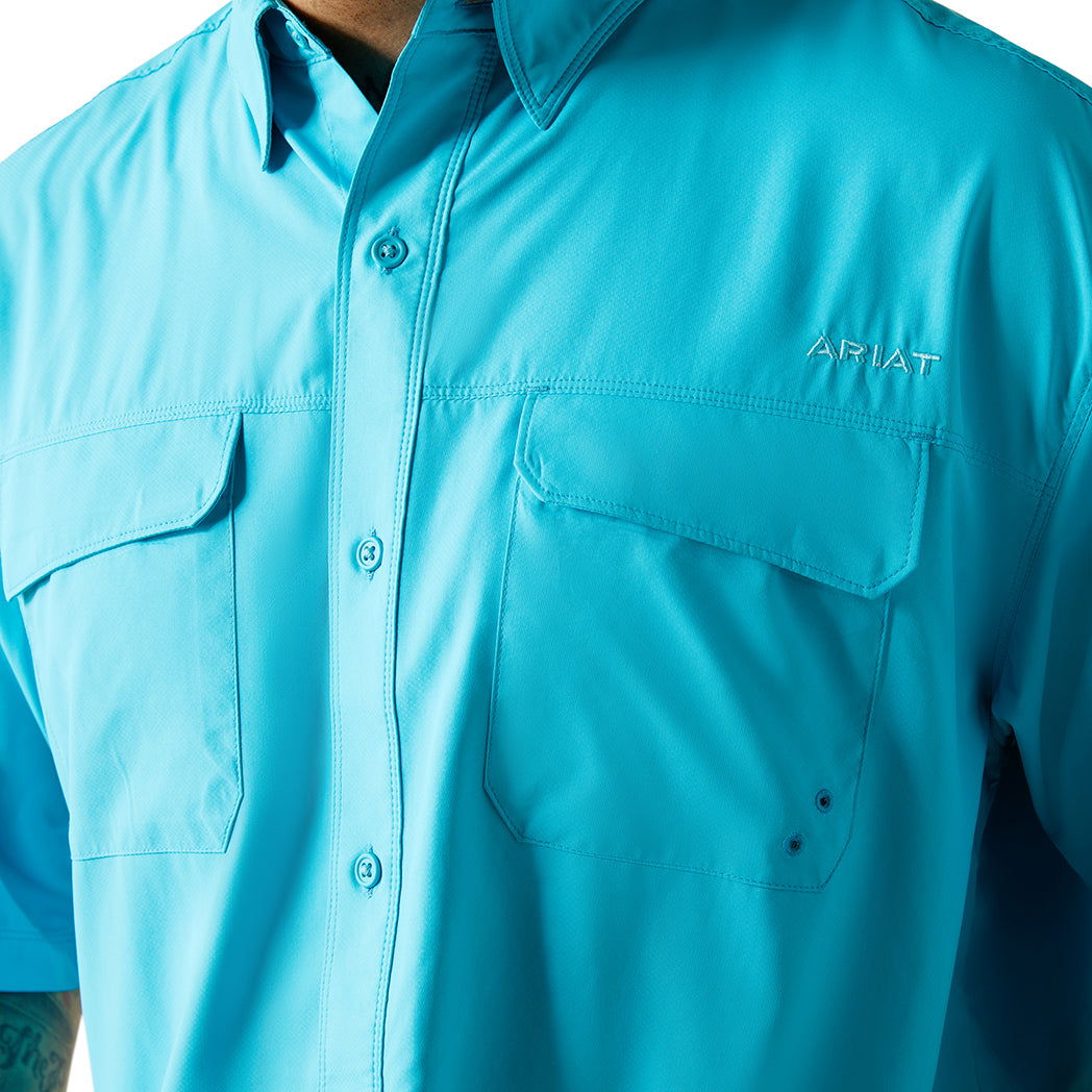 Ariat Men's VentTEK Classic Fit Short Sleeve Shirt - Breathable Moisture-Wicking Performance Top for Work, Outdoor & Casual Wear