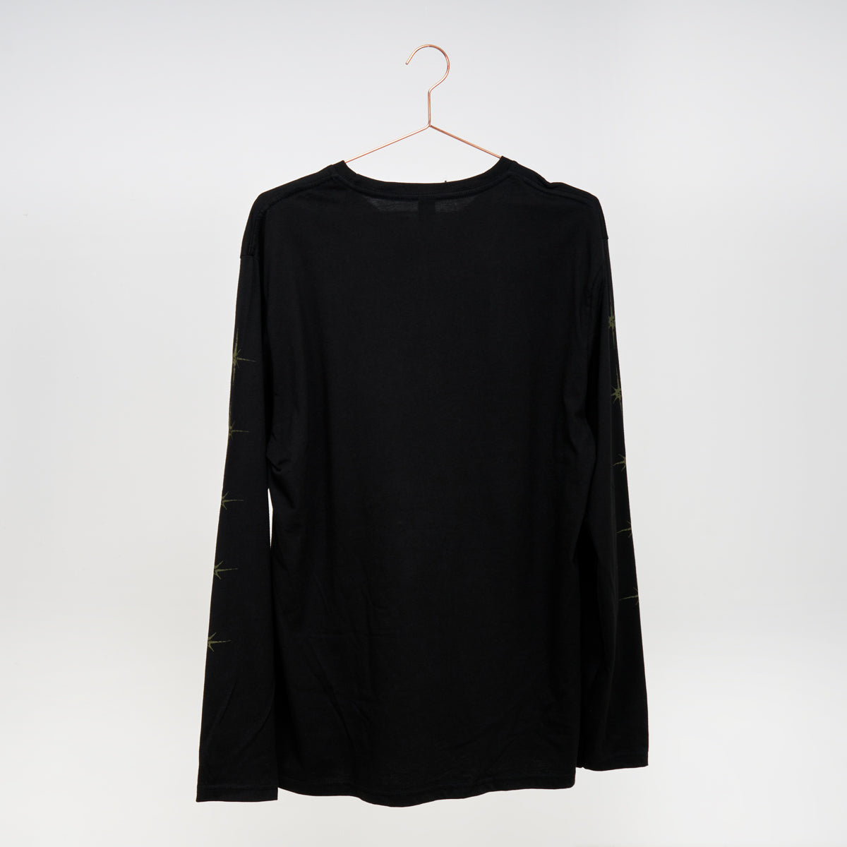 Premium Long Sleeve T-Shirt for Men - Soft Cotton Comfort Fit Crew Neck Tee - Black Casual Shirt for Everyday Wear, Work & Outdoor Activities