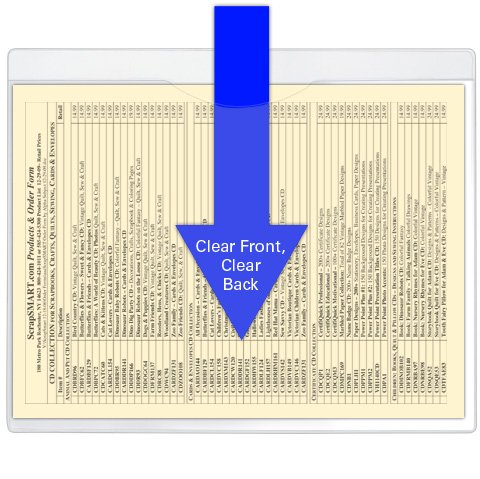 StoreSMART Heavy Duty Clear Plastic File Jackets - 100-Pack (FJ85STC-100) - Perfect for Office Organization, Document Storage & Filing Systems