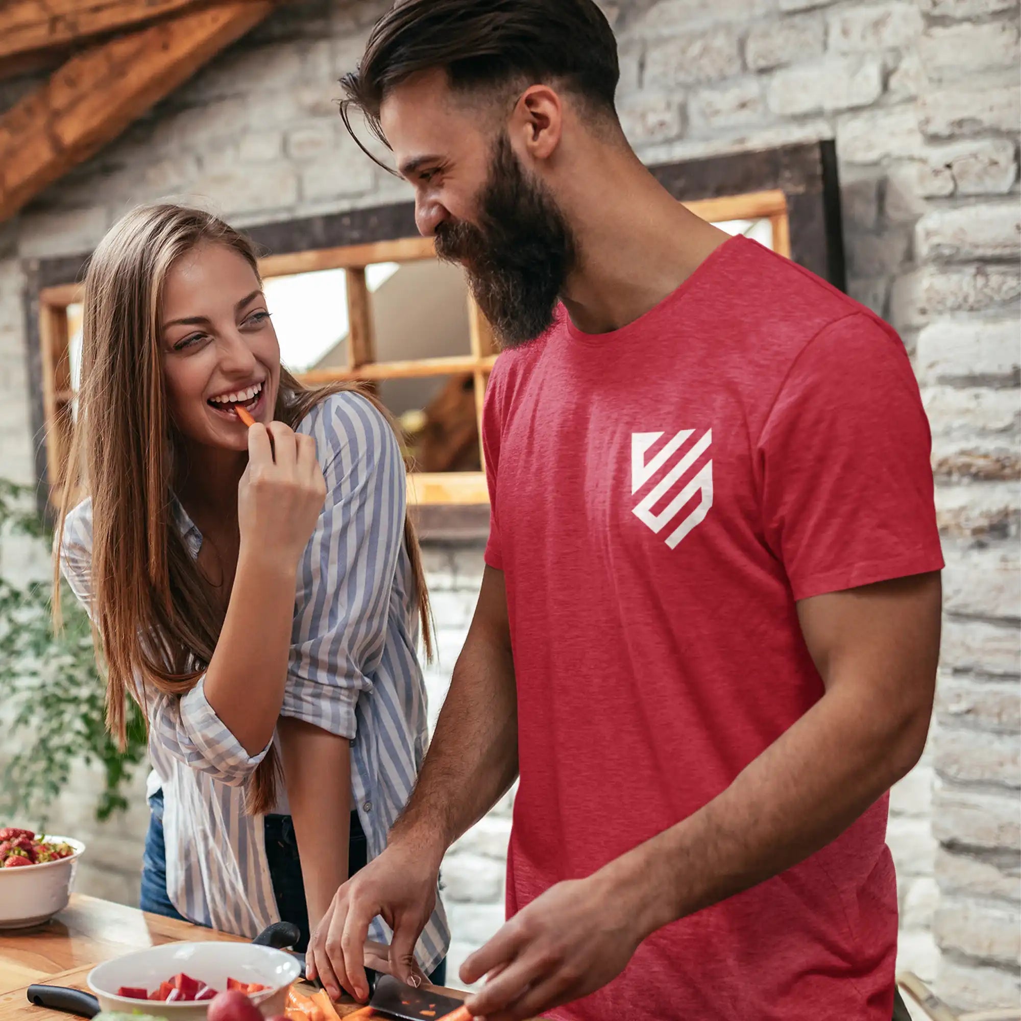 Chef Sac® Premium Cotton Chef T-Shirt - Comfortable & Durable for Professional Cooking & Kitchen Work