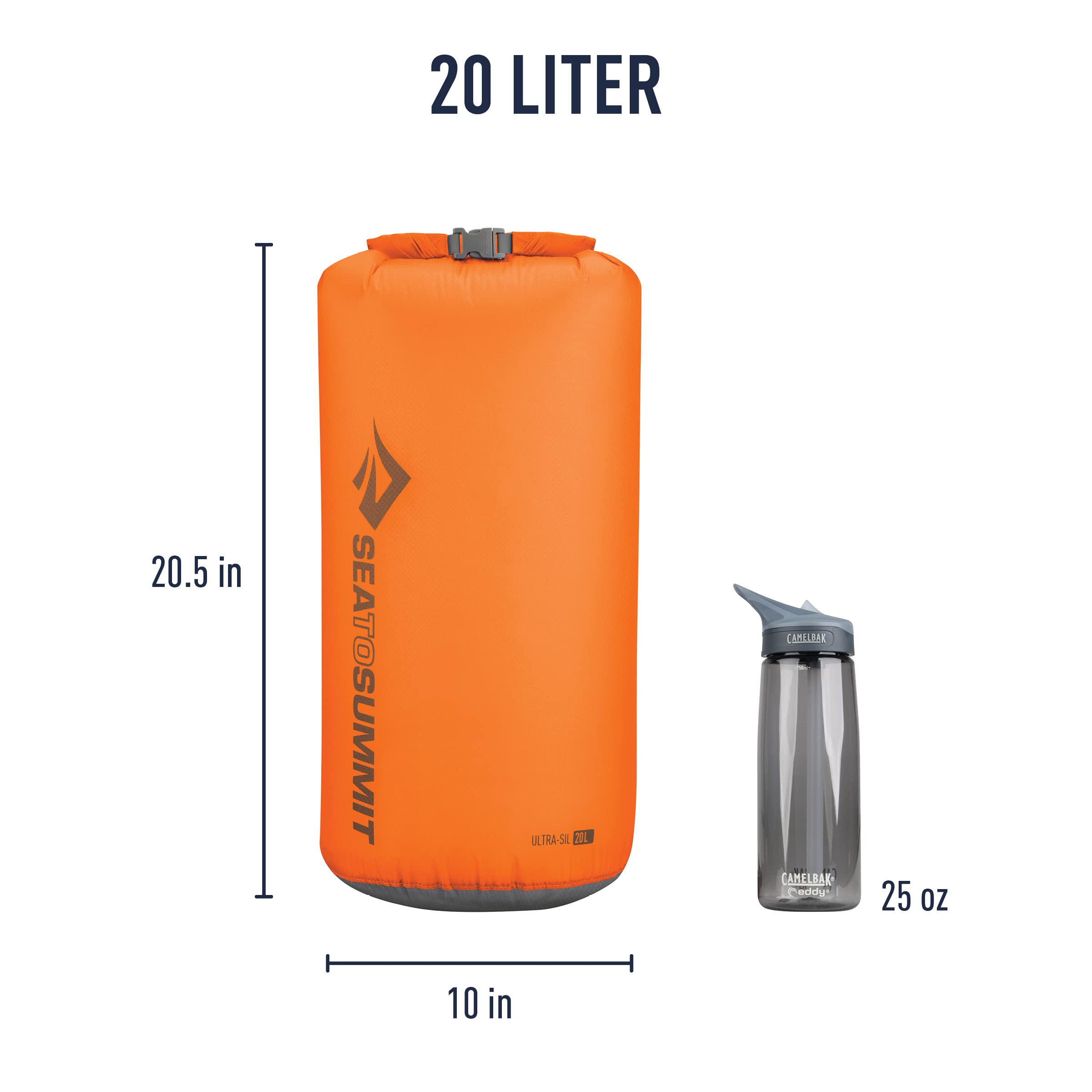 Sea to Summit Ultra-Sil Dry Sack - Waterproof Ultralight Dry Bag for Camping, Hiking, Kayaking & Outdoor Adventures