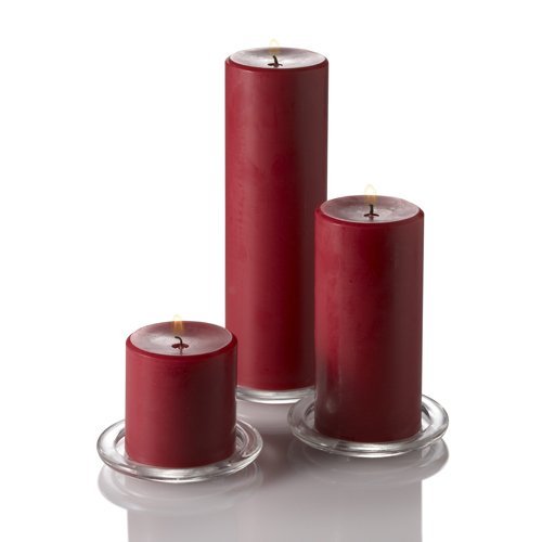 Richland® Red Pillar Candles Set of 18 - Premium Decorative Candles for Weddings, Parties & Home Decor