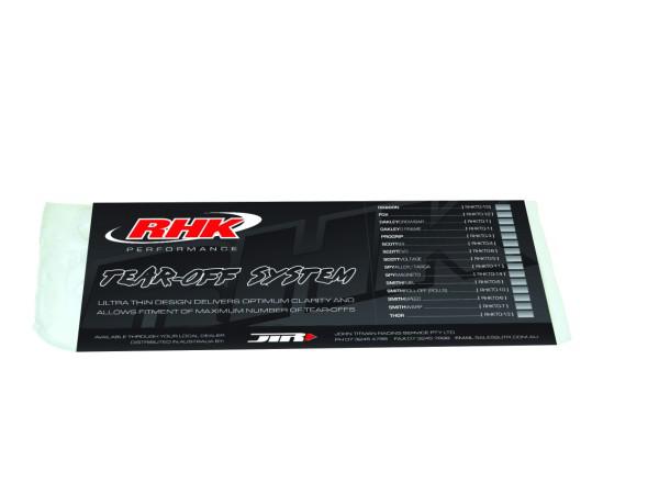 RHK Smith Speed Evo Tear Offs - 20 Pack - High-Performance Motocross Goggles for Dirt Bike & ATV Racing - Clear Vision in All Conditions