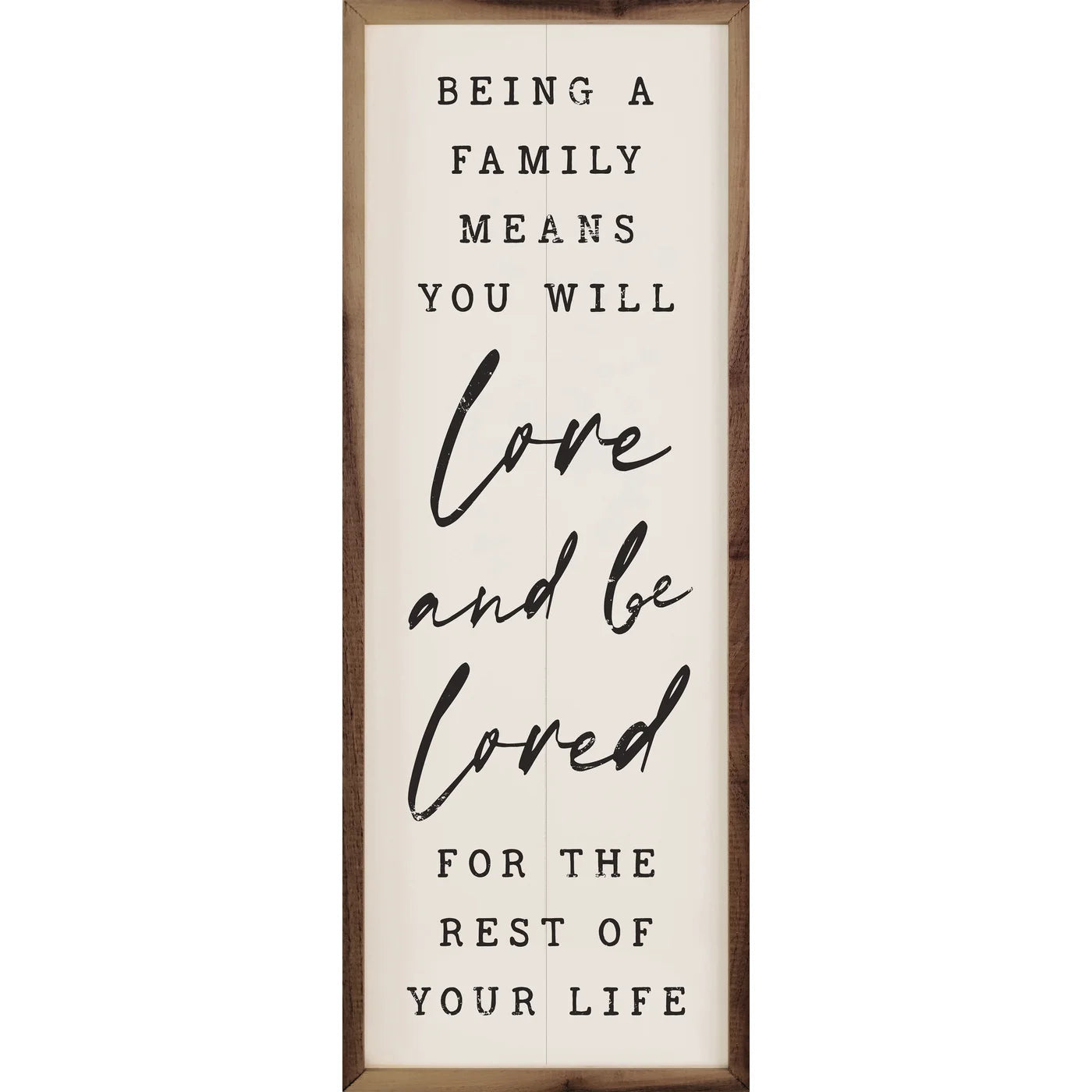 Love And Be Loved Wood Framed Print - Inspirational Wall Art for Home, Office & Gifts - Perfect for Bedroom, Living Room Decor & Housewarming Presents