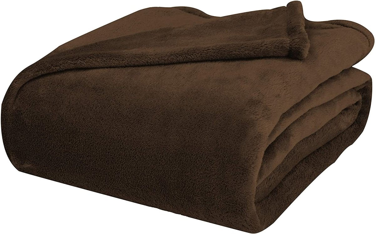 Ultra Soft Microfiber Plush Blanket - Super Cozy & Warm Throw for Bed, Couch, Sofa - Perfect for Home, Office, Travel & Gifts