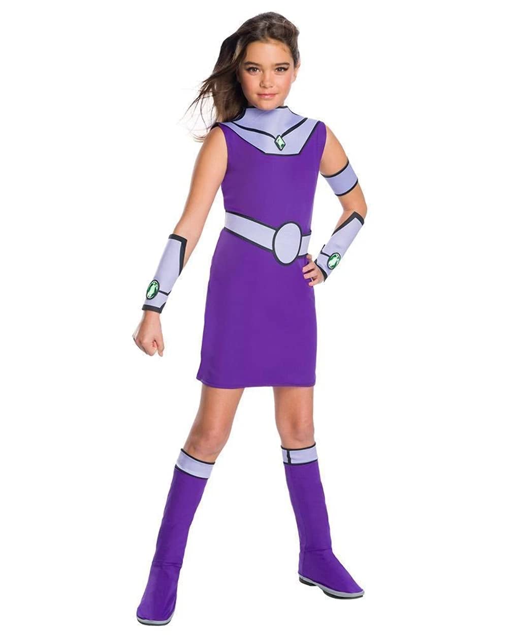 Rubies Teen Titans Go Movie Deluxe Starfire Costume for Girls - Official Licensed Cosplay Outfit for Halloween, Comic Con & Dress-Up Parties