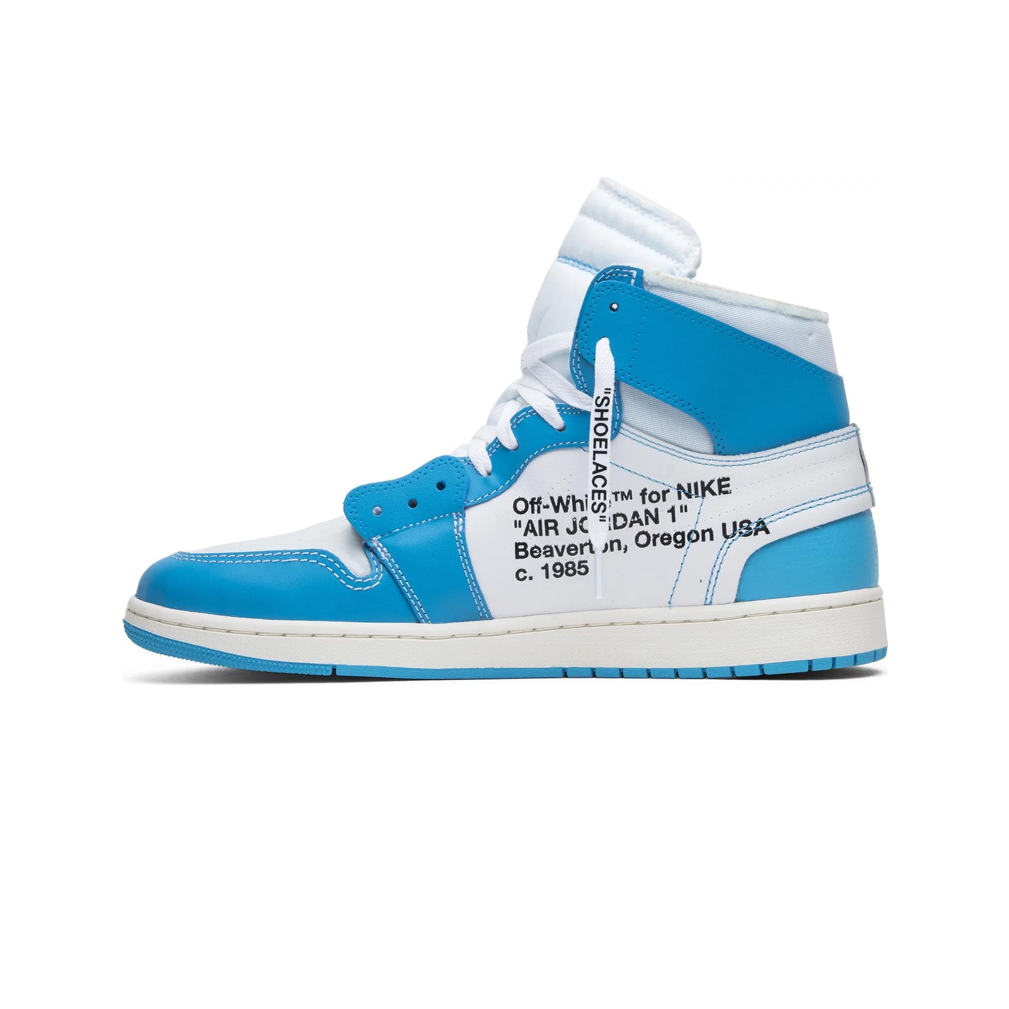 Authentic Air Jordan 1 x Off-White 'UNC' Retro High OG Sneakers (2018 Release) - Limited Edition Basketball Shoes for Streetwear & Sneaker Collectors