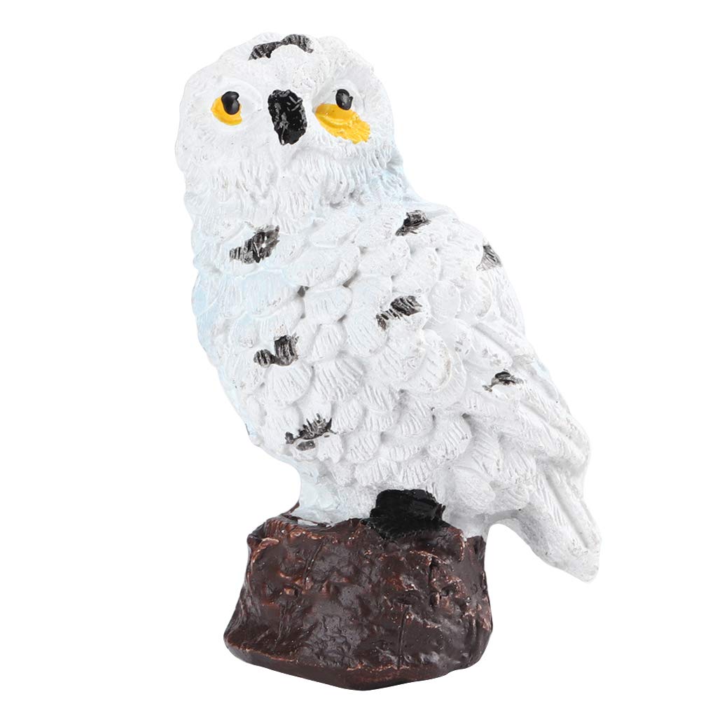 Shanrya 3Pcs Realistic Fake Owl Decor - Miniature Garden Statue for Coffee Shop, Restaurant & Home Decor | Perfect for Tabletop, Shelf & Outdoor Garden Display