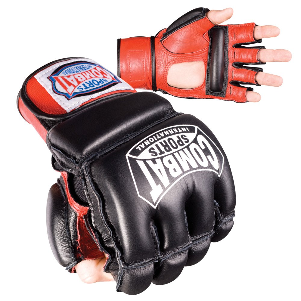 Best MMA Bag Gloves for Training - Premium Leather Combat Sports Punching Gloves for Boxing, Muay Thai & Kickboxing - Ideal for Heavy Bag Workouts, Sparring & Fitness Training