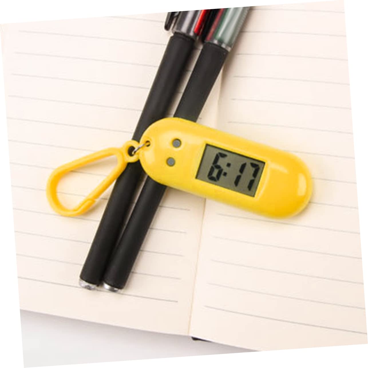 Kisangel 2-Pack Student Digital Keychain Watch - Portable Plastic Key Fob Watch for Kids, Teens & School Use - Perfect for Backpacks, Lunchboxes & School Supplies Organization