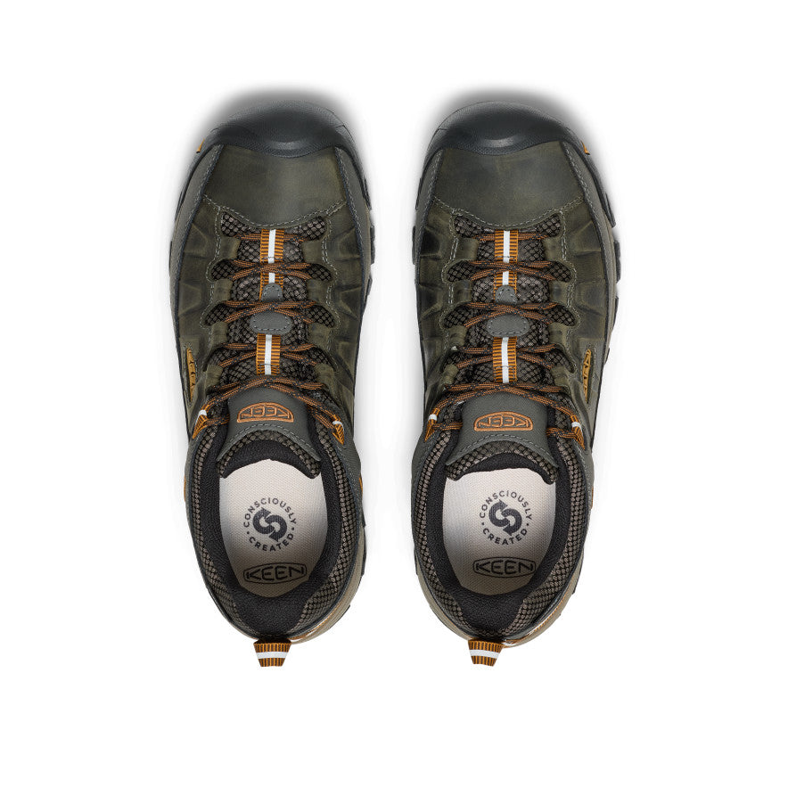 Men's KEEN Targhee III Waterproof Hiking Boots - Black Olive/Golden Brown | All-Terrain Outdoor Shoes for Trekking & Backpacking