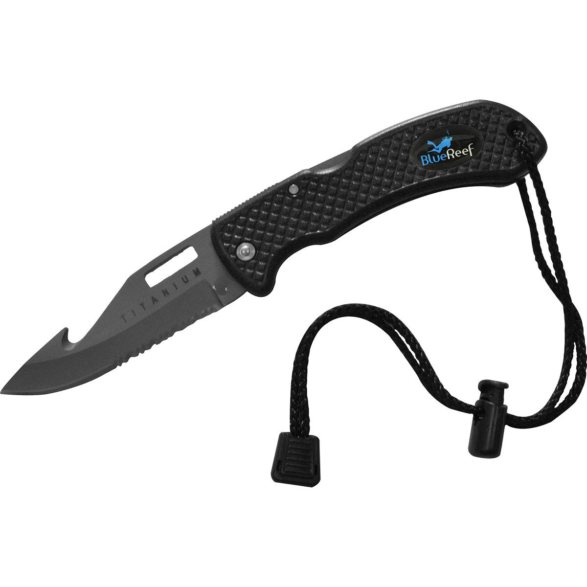 Premium Titanium Folding Knife for Scuba Diving - Lightweight & Corrosion-Resistant - Ideal for Underwater Adventures, Camping & Survival Gear