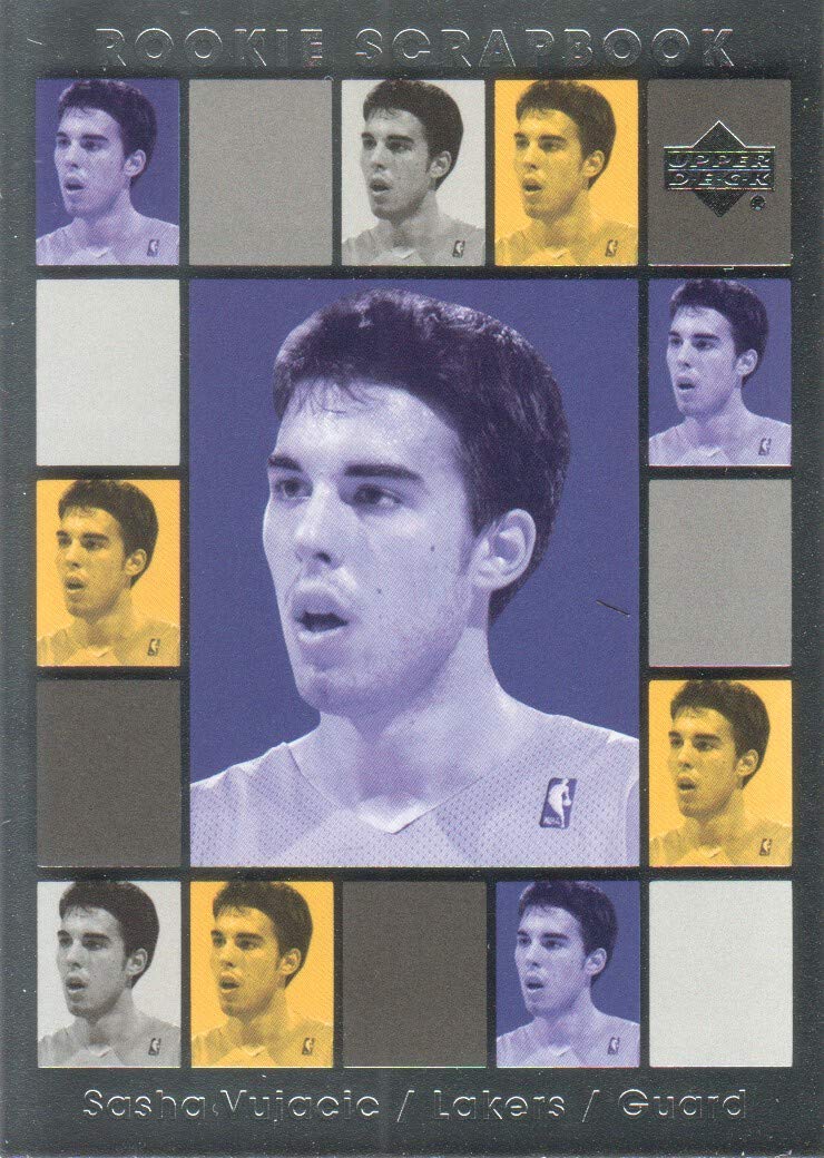 2004-05 Upper Deck Rookie Scrapbook #RS17 Sasha Vujacic Basketball Trading Card - Perfect for NBA Collectors, Sports Memorabilia Enthusiasts & Card Investors