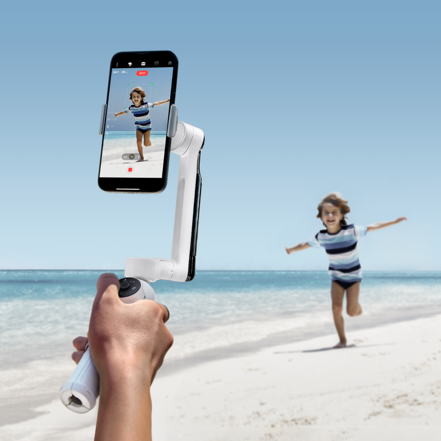 Insta360 Flow Smartphone Gimbal Stabilizer - White | 3-Axis Stabilization for Smooth Videos & Photos | Perfect for Vlogging, Travel & Social Media Content Creation