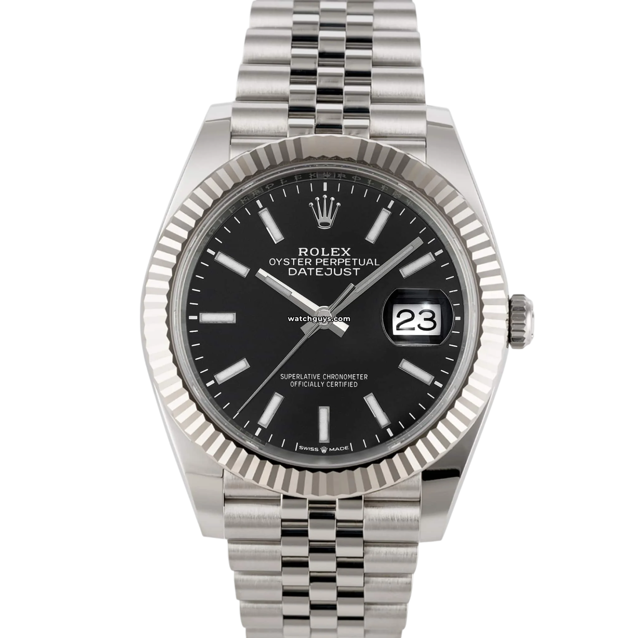 Rolex Datejust 126334 Men's Watch - Black Dial, Jubilee Bracelet, Stainless Steel - Perfect for Business, Formal & Luxury Events