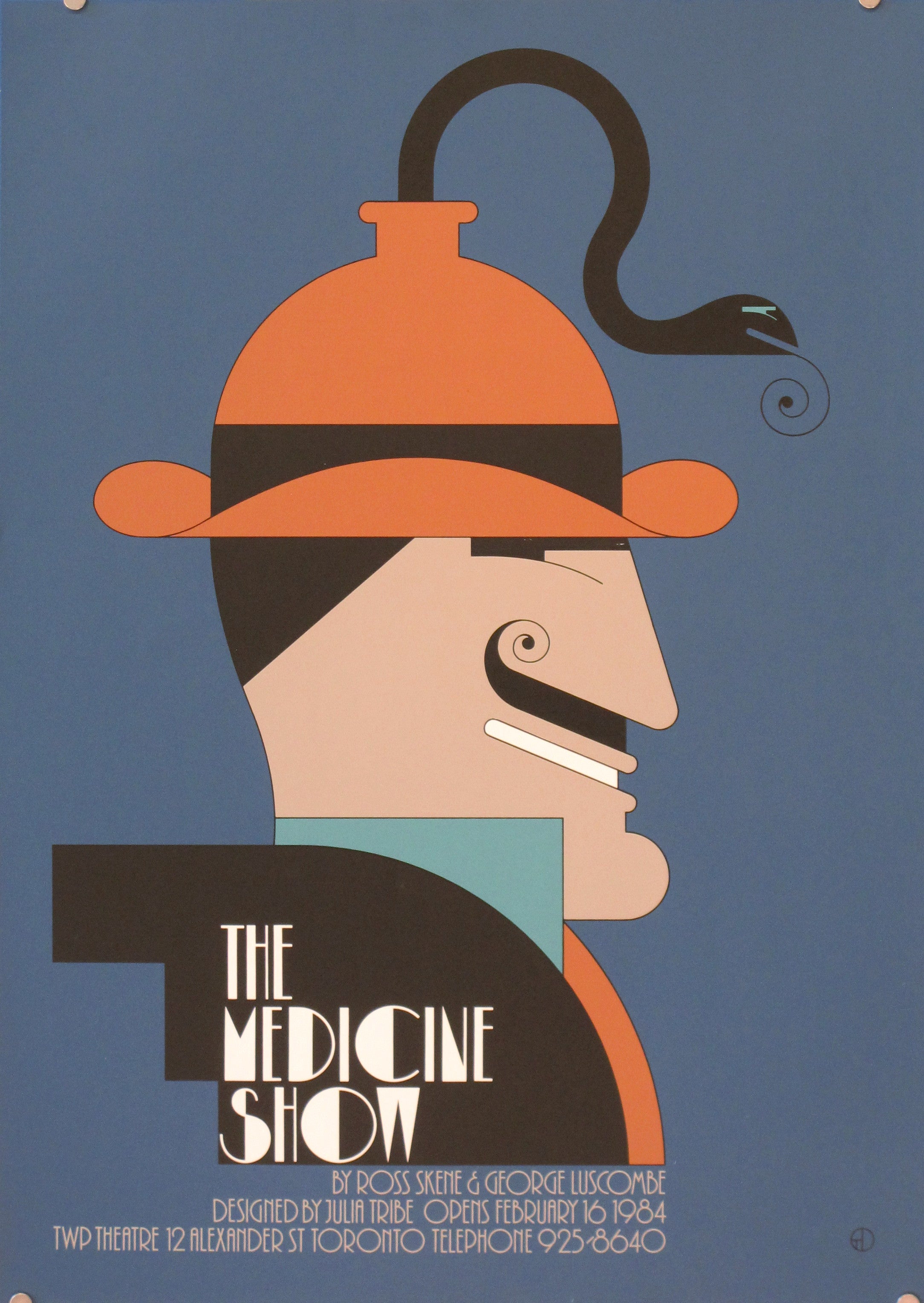 1984 Original Canadian Theatre Poster - The Medicine Show | Vintage Collectible Art for Home Decor & Theater Memorabilia